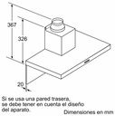 CAMPANA TIPO BOX 60CM ABSORCION 621M3/H  ACERO - BOSCH [DWB66BC50]