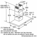 CAMPANA TIPO BOX 90CM ABSORCION 590M3/H ACERO - BOSCH [DWB96BC50]