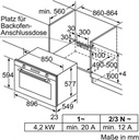 HORNO ELECTRICO EMPOTRABLE MULTIFUNCION 90CM -INOXIDABLE- BOSCH [VBD5780S0]