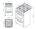 COCINA A GAS NATURALCANDOR  - 4 HORANALLAS 50 CM NEGRO - ESCORIAL [CAN51NN]