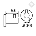 ACCESORIO PERCHA DYNAMIC NEGRO -  HIDROMET [8552NEGR]