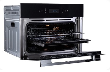 HORNO ELECTRICO MULTIFUNCION COMBI CON MICROONDAS 40lts NEGRO DE 45cm - NODOR [MW4800DB]