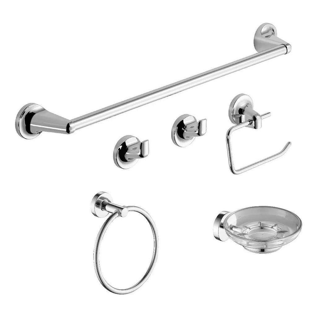 ACCESORIOS SET NOVA 6 PIEZAS CROMADO - HYDROS  [50066111]