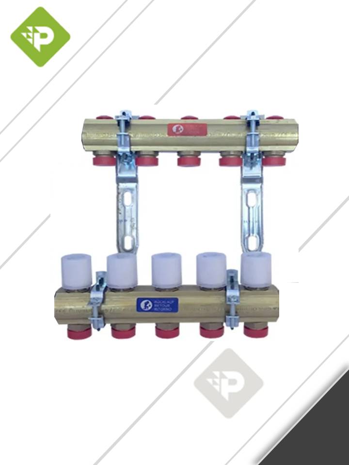 COLECTOR PREMONTADO 5 CIRCUITOS R553Y005 GIACOMINI - 1"