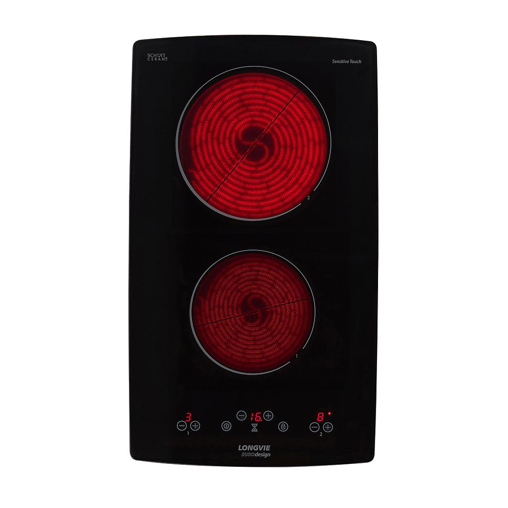 ANAFE ELÉCTRICO VITROCERÁMICO 2 HORNALLAS SENSITIVE TOUCH - LONGVIE [AVST330K]