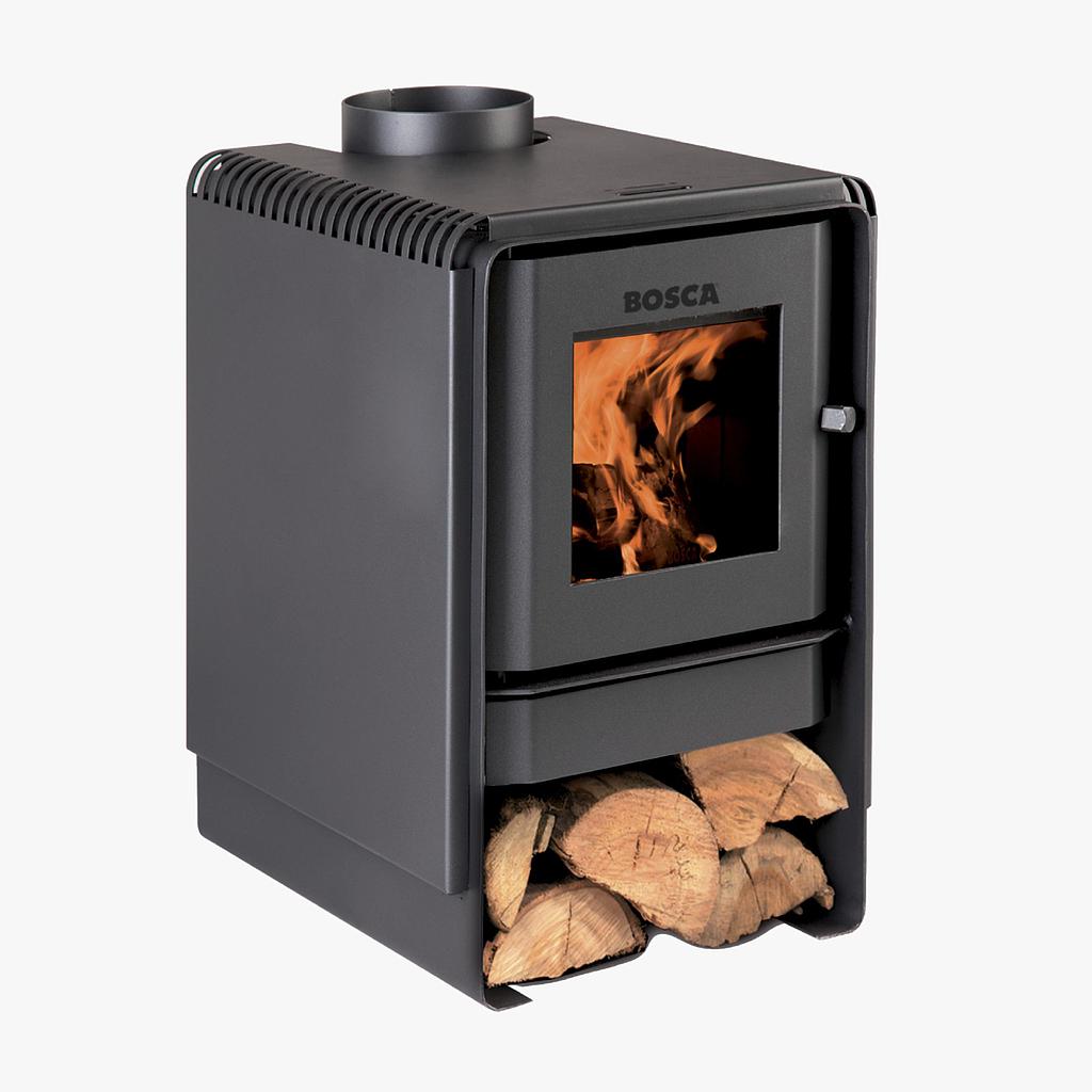 ESTUFA A LEÑA ECO E380 - 180m2 9.888 Kcal/h CHARCOAL - BOSCA [101010033]