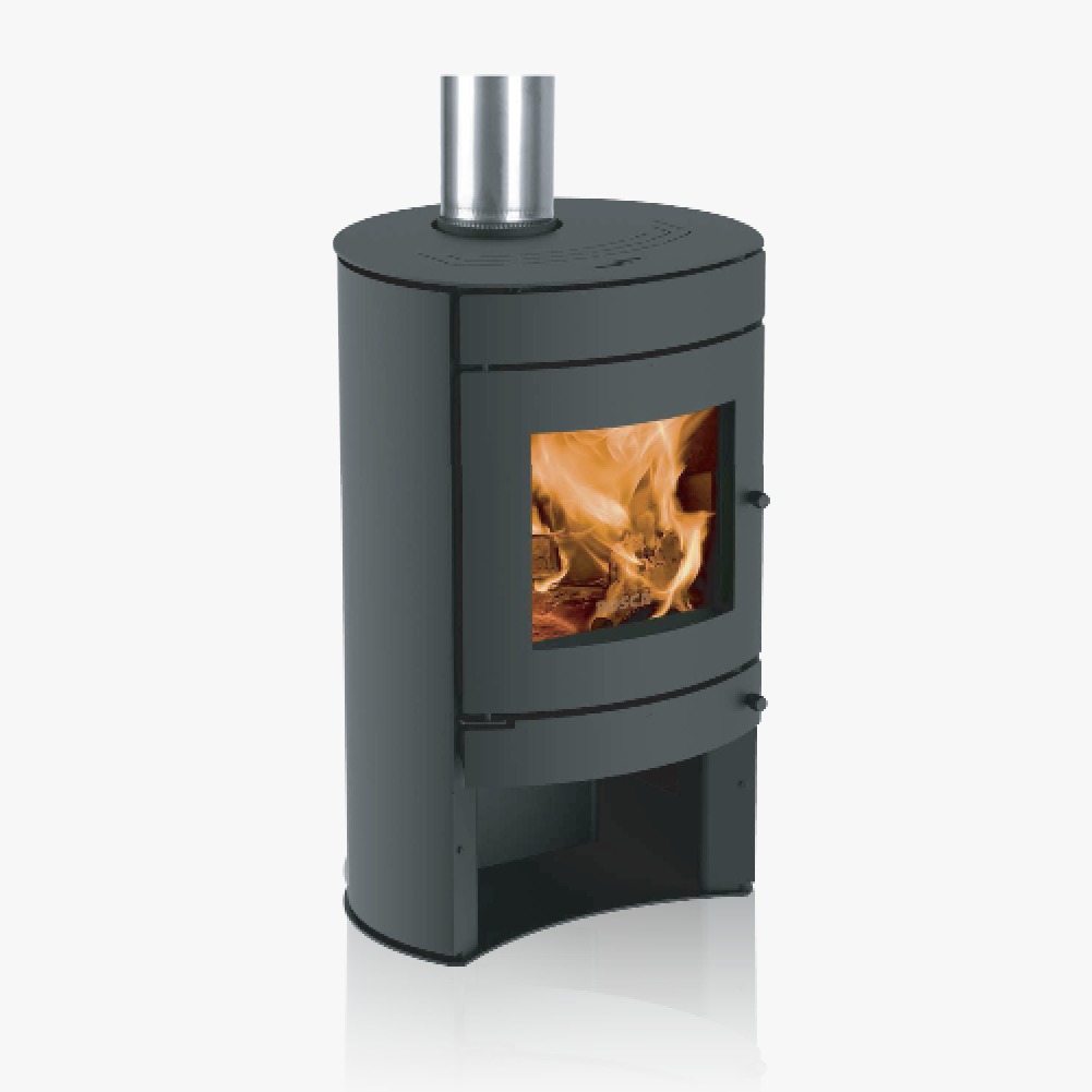 ESTUFA A LEÑA FIREPOINT F380 - 180m2 9.458 Kcal/h CHARCOAL - BOSCA [101010101]