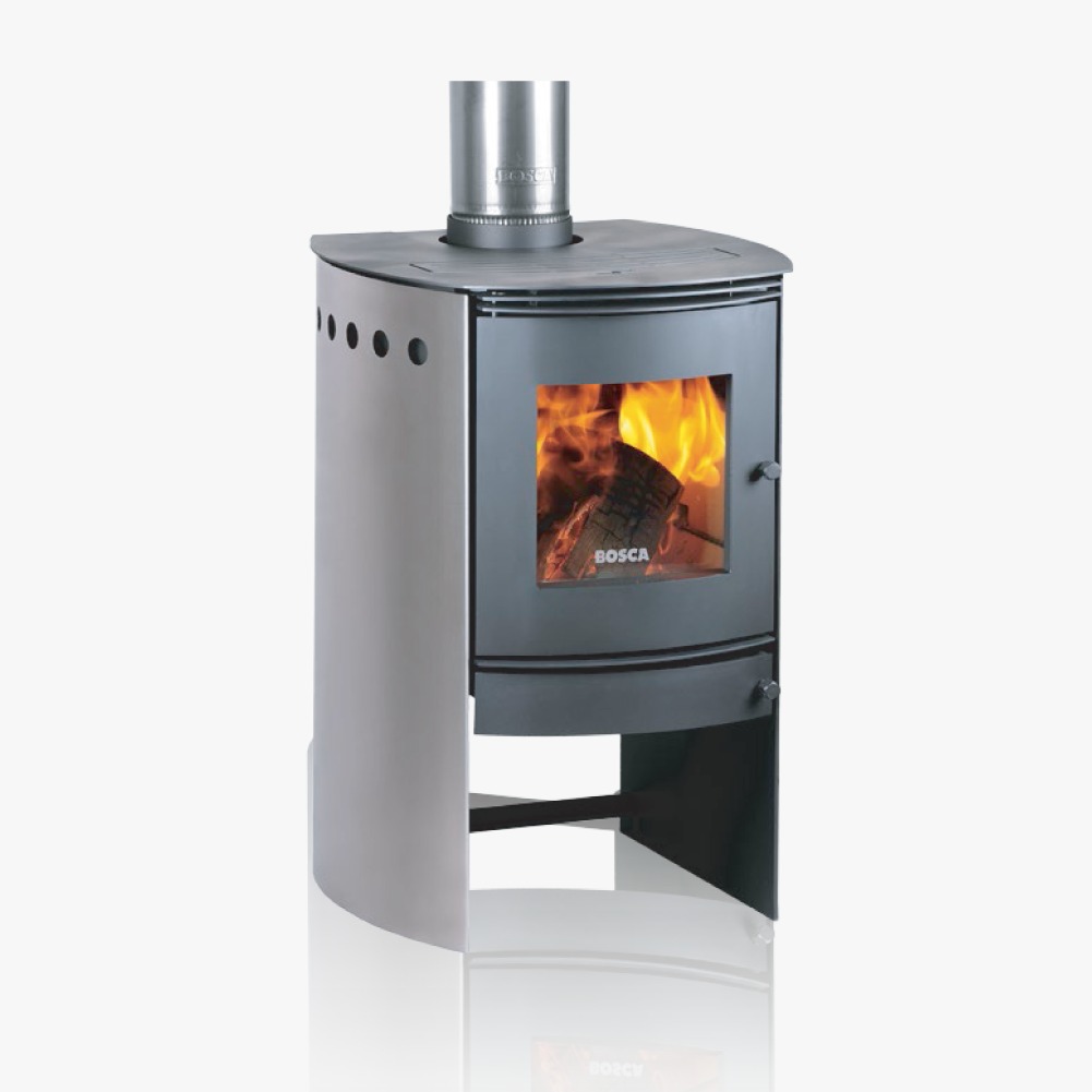 ESTUFA A LEÑA SPIRIT S380I - 180m2 9888 Kcal/h CHARCOAL - BOSCA  [101010009]