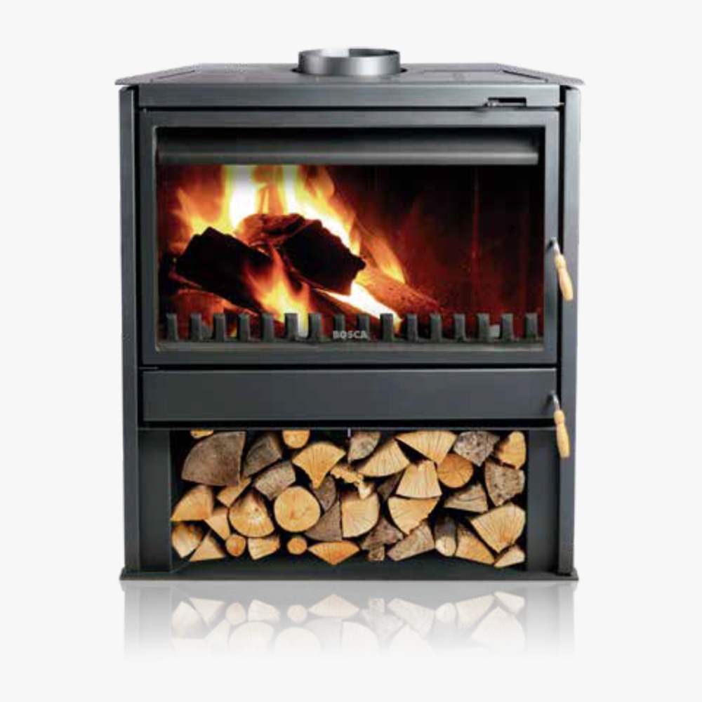CHIMENEA DE PIE FS850 - 250m2 23.216 Kcal/h CHARCOAL - BOSCA [101010103]