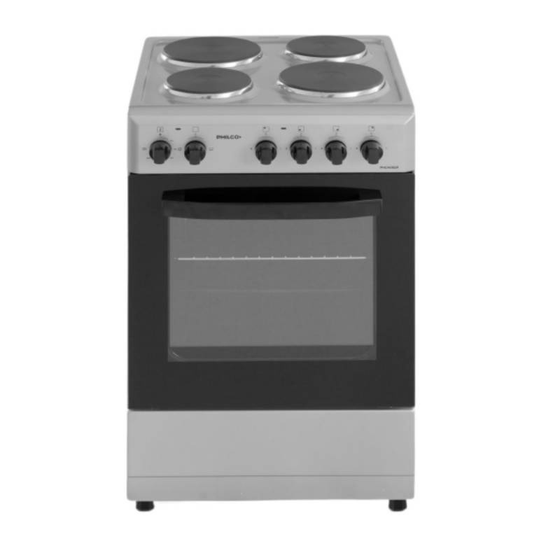 COCINA ELÉCTRICA CEX2G 56CM GASTRONÓMICA 4 HORNALLAS GRILL PARRILLA ACERO INOXIDABLE - DOMEC [51061]