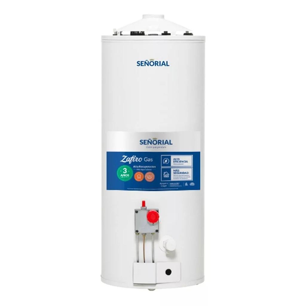 TERMOTANQUE MULTIGAS DE ALTA RECUPERACIÓN ZAFIRO 50l PARA COLGAR/APOYAR CONEXIÓN SUPERIOR/INFERIOR - SEÑORIAL [TSZ-50]