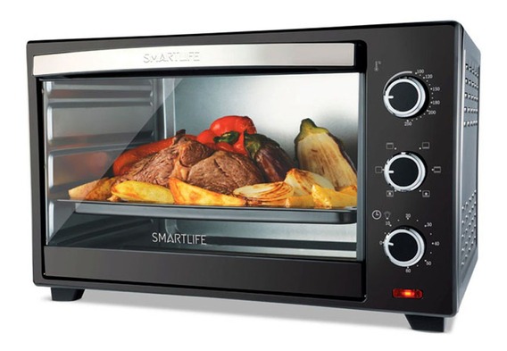 HORNO ELÉCTRICO DE CONVECCIÓN 40lts - 5 PROGRAMAS - SMARTLIFE - [SL-TO0040PN]