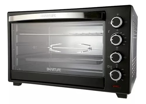 HORNO ELÉCTRICO DE CONVECCIÓN 60LTS CON SPIEDO - 6 PROGRAMAS - SMARTLIFE - [SL-TOR060PN]