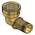 CODO 90° ROSCA HEMBRA Ø16X½" OFITT L [PFL.CDH-1613]