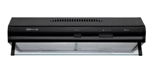 PURIFICADOR BIOS 60CM - 1 MOTOR - 3 VELOCIDADES - ABORCION 280M3/H - NEGRO - SPAR [3761-B00]