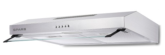 PURIFICADOR ECCOS 60CM - 1 MOTOR - 3 VELOCIDADES - ABSORCION 200M3/H - SOLO SALIDA EXTERIOR - ACERO - SPAR [2360-019]