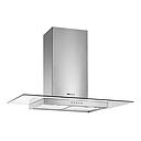 CAMPANA PARA PARED VETRO 60CM - 3 VELOCIDADES - TURBINA DOBLE - ACERO Y VIDRIO - SPAR - [6351-025]