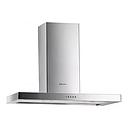 CAMPANA STILO 90CM - 1 MOTOR - TURBINA DOBLE - 3 VELOCIDADES - ABSORCION 510M3/H - ACERO - SPAR [6351-030]