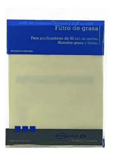 KIT POR 2 FILTROS DE GRASA PARA PURIFICADORES - SPAR [0261]