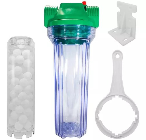 FILTRO 10" VERDE POLIPROPILENO - CON CARTUCHO SAL POLIFOSFATO- HIDROQUIL - PARA CAÑERIA - PARA SARRO
