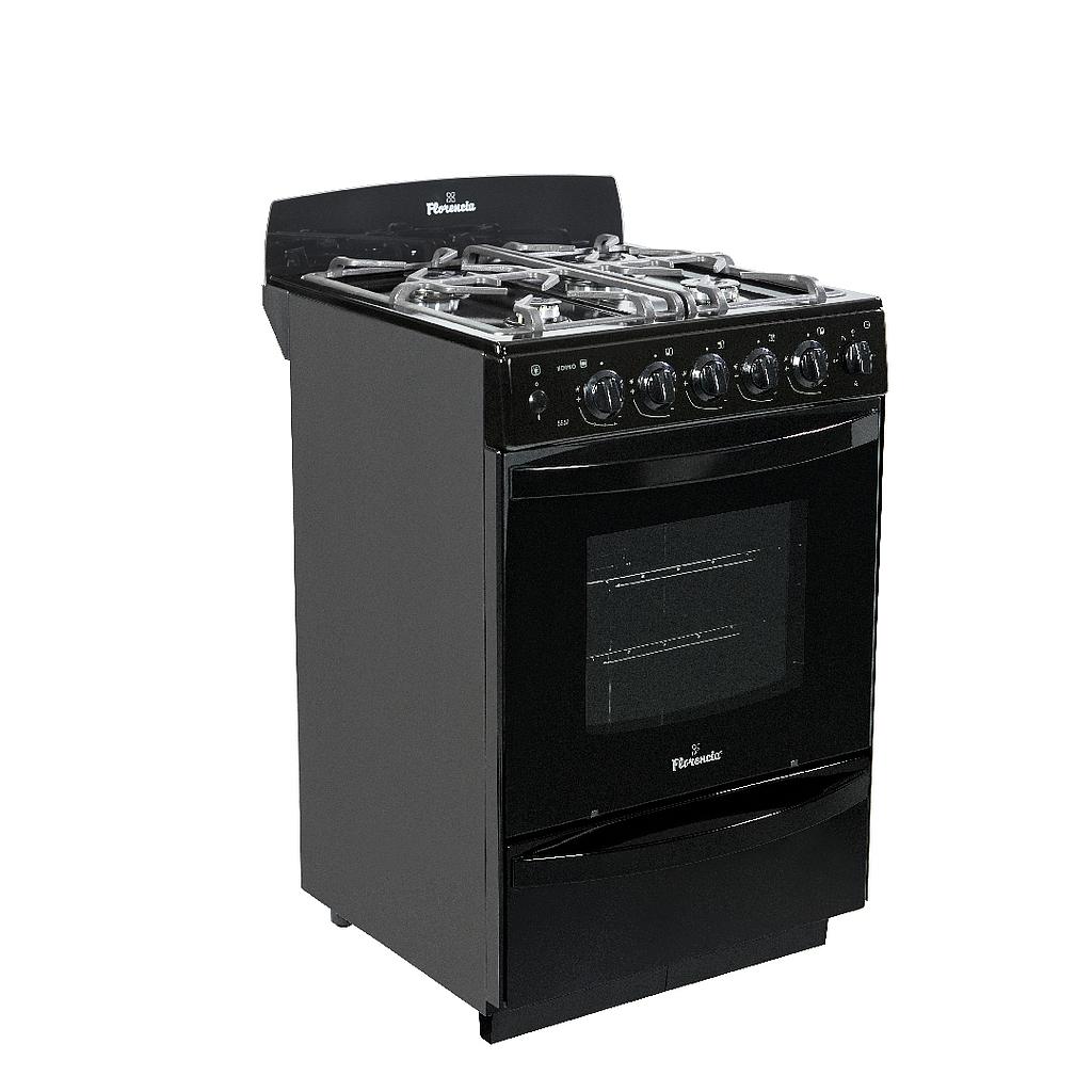 COCINA MULTIGAS 65LT 4 HORNALLAS CON ENCENDIDO ELECTRICO - NEGRO - FLORENCIA [FLOR5547]