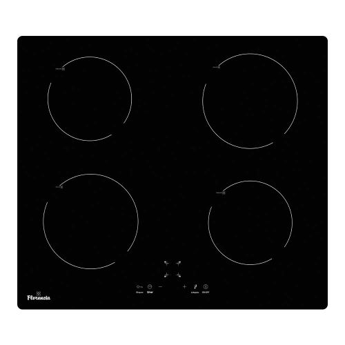 ANAFE ELECTRICO 4 PUNTOS DE COCCION CON CONTROL TOUCH Y SUPERFICIE VITROCERAMICA - NEGRO - FLORENCIA [FLOR6889F]