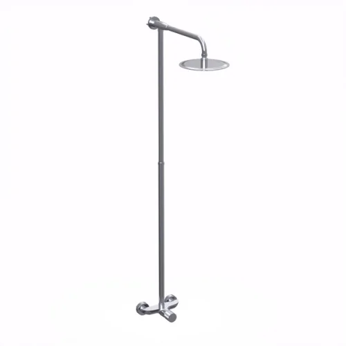 DUCHA EXTERIOR MONOCOMANDO SIN TRANSFERENCIA CON BARRAL TEXTURE CROMO - HIDROMET - 10 AÑOS DE GARANTÍA [9891CRCR]