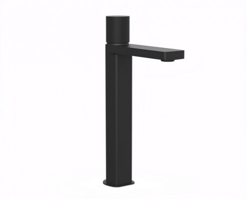GRIFERIA LAVATORIO ALTO DE BAÑO MONOCOMANDO TEXTURE - NEGRO - HIDROMET [9815NEGR]