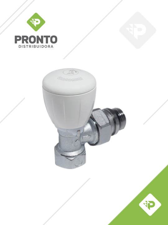 VALVULA ESCUADRA TERMOSTATICA 1/2" GIACOMINI - R421X133