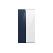 HELADERA SAMSUNG INVERTER SIDE BY SIDE 654L  BESPOKE - AZUL Y BLANCO [SARS23CB760A7N]