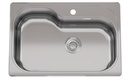 PILETA SIMPLE LUXOR COMPACT SI71 ACERO -  JOHNSON [LUXOR SI71 A]