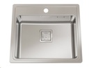 PILETA SIMPLE LUXOR QUADRA MINI Q55 ACERO - JOHNSON [Q 55]