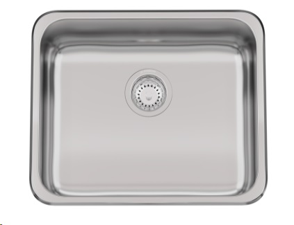 PILETA SIMPLE  E 50/18 - SOPAPA 
CESTILLO
 ANTIRREBALSE ACERO - JOHNSON [E 50/18 CR]