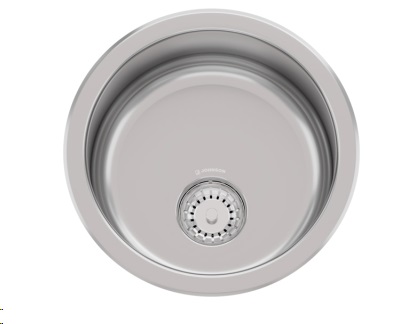 PILETA SIMPLE  ON 30 A - PULIDO ESPEJO - SOPAPA
 CESTILLO
  ACERO - JOHNSON [ON 30 A]