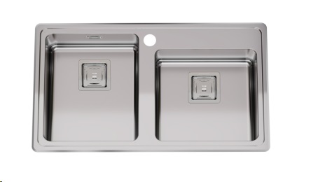 PILETA DOBLE Q085 A ACERO - JOHNSON [Q085 A]