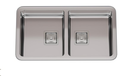 PILETA DOBLE Q76 ACERO - JOHNSON [Q 76]