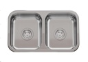 PILETA DOBLE C 28 - SOPAPA
CESTILLO - SOPAPA
 CESTILLO
 ANTIRREBALSE ACERO - JOHNSON [C 28/18 CR]