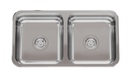 PILETA DOBLE C 37 - SOPAPA 
CESTILLO ACERO - JOHNSON [C 37/18]