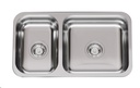 PILETA DOBLE R 37 - SOPAPA 
CESTILLO ACERO - JOHNSON [R 37/18]