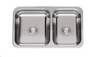 PILETA DOBLE R 63 - SOPAPA 
 CESTILLO ACERO - JOHNSON [R 63]