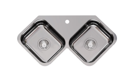 PILETA DOBLE X 28 ACERO - JOHNSON [X 28]