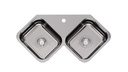 PILETA DOBLE X 28 ACERO - JOHNSON [X 28]