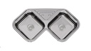 PILETA DOBLE AXA D78 ACERO - JOHNSON [AXAD78A]