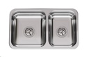 PILETA DOBLE RR 63 - SOPAPA 
AMERICANA - ACERO 430 - JOHNSON [RR 63]