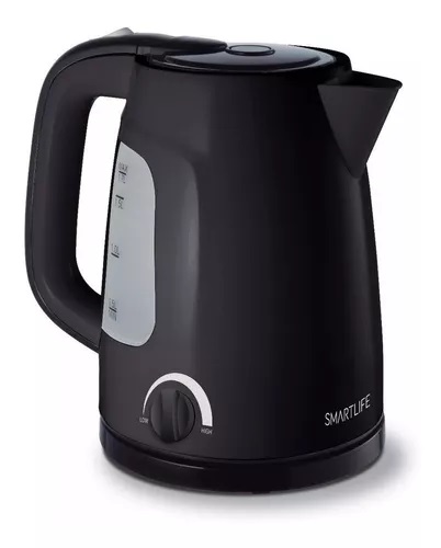 PAVA ELECTRICA 1,7LTS CON REGULADOR NEGRO - SMARTLIFE [SL-EK1714B]