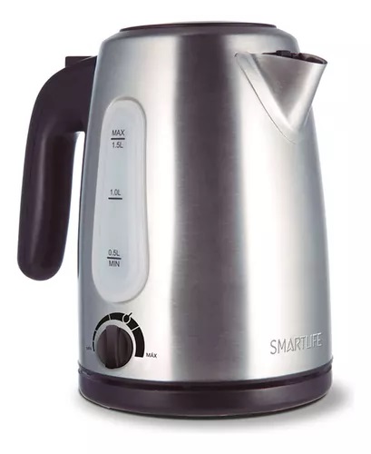 PAVA ELECTRICA 1,5LTS  CON REGULADOR ACERO - SMARTLIFE [SL-EK1510IX]