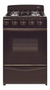COCINA MULTIGAS 4 HORNALLAS CON REJILLAS ESMALTADAS - EFICIENCIA ENERGÉNITCA A+ - CRISTAL TEMPLADO - MARRON - ORMAY [PETIT MARRON]