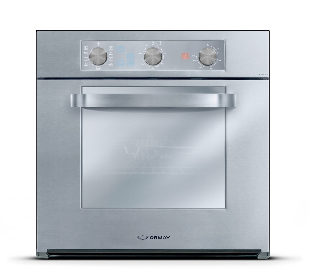 HORNO ELÉCTRICO 60 LTS -  EMPOTRABLE - CON GRIL, TIMER,  SPIEDO,  FUNCIONES Y TRIPLE CRISTAL - 60X60CM -  ESPEJADO - ORMAY [HE-60A4]