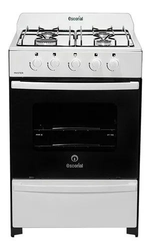 COCINA A  GAS NATURAL MASTER CLASIC - 4 HORANALLAS 56 CM BLANCO - ESCORIAL [MASCL56BN]