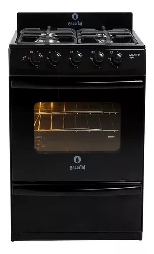 COCINA  MASTER STYLE 4 HORANALLAS 56 CM NEGRO - ESCORIAL [MASCL56N]